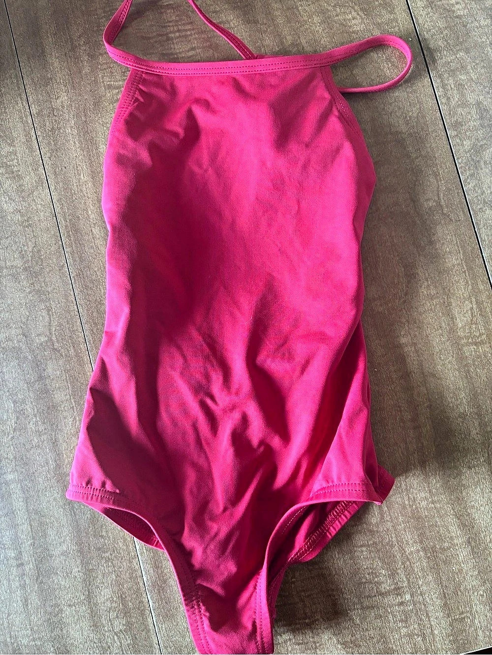 Red dance leotard